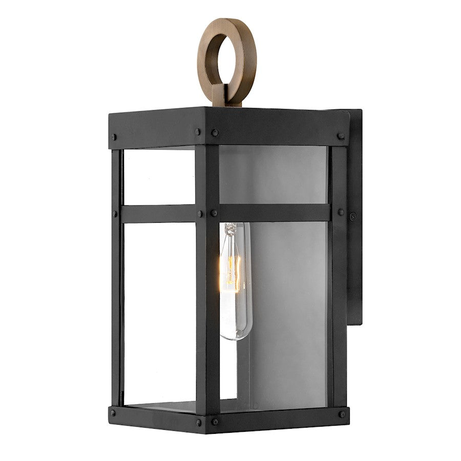 Hinkley Lighting 2806 Porter 1 Light Outdoor Small Sconce, Black - 2806BK-LL