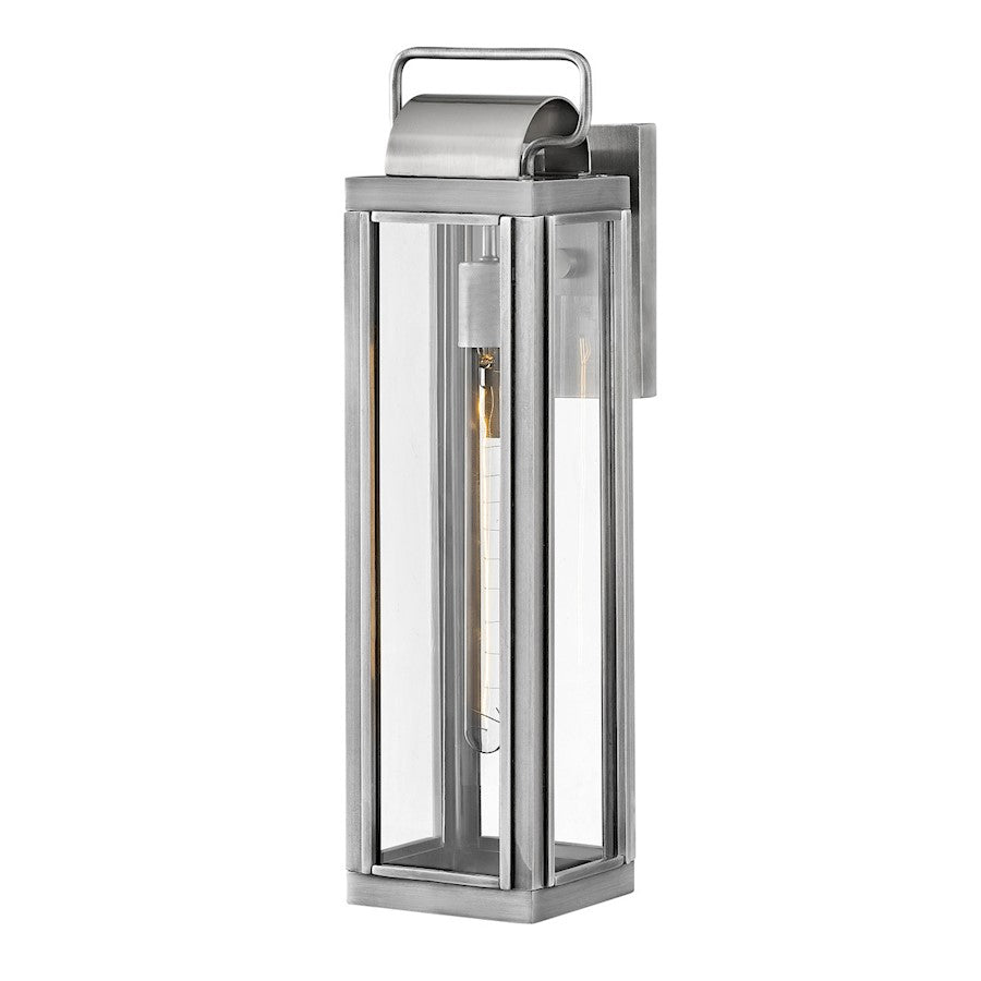 Hinkley Lighting Sag Harbor Outdoor 1 Light 21" Wall, Aluminum/Clear - 2845AL-LL