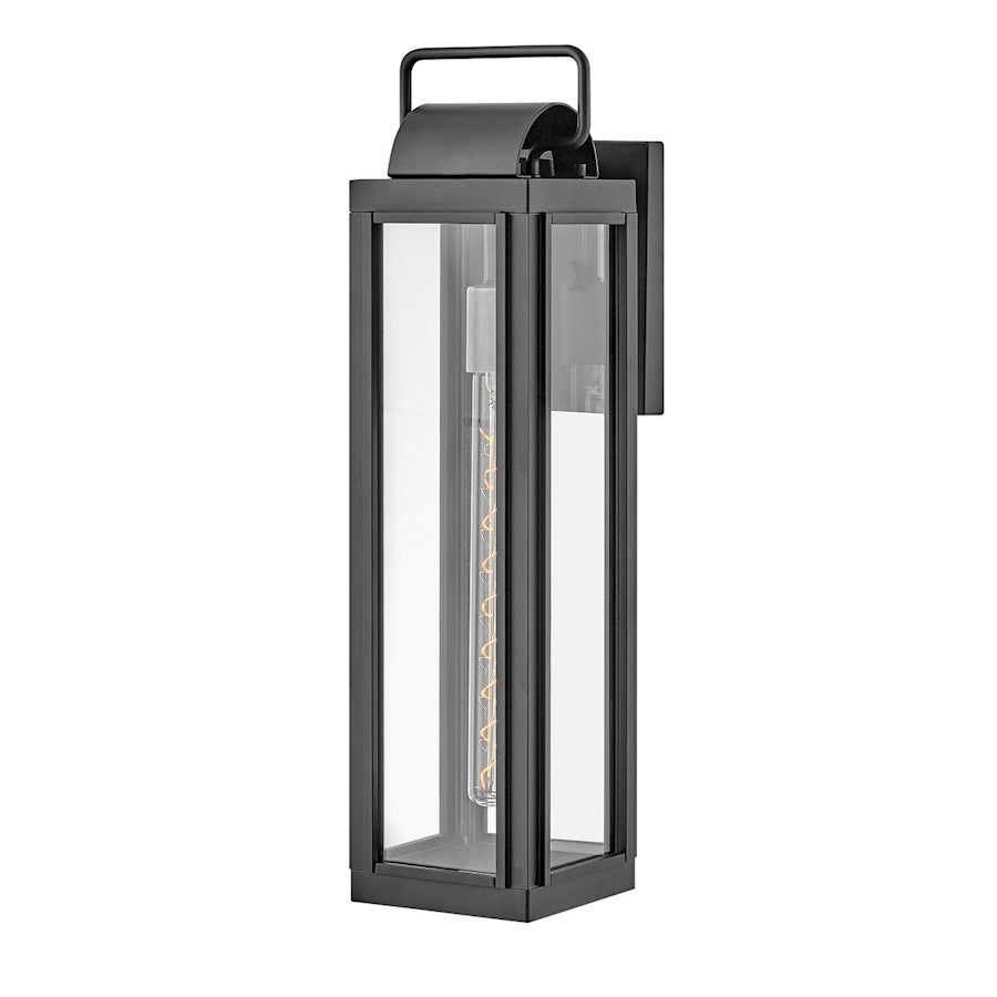 Hinkley Lighting Sag Harbor Outdoor 1 Light 21" Wall, Black/Clear - 2845BK-LL