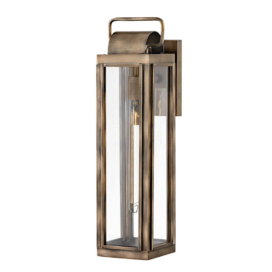 Hinkley Lighting Sag Harbor Outdoor 1 Light 21" Wall, Bronze/Clear - 2845BU-LL