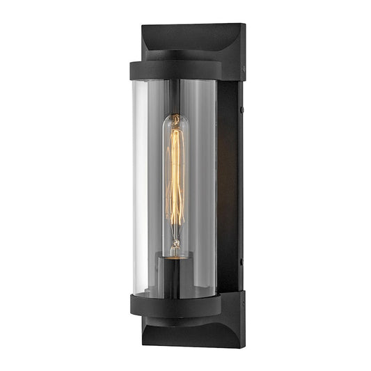 Hinkley Lighting Pearson Outdoor 1 Light 14" Wall, Black/Clear - 29060TK-LL