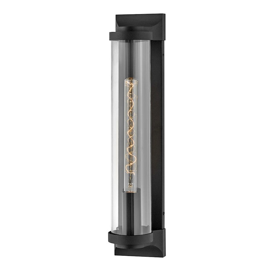 Hinkley Lighting Pearson Outdoor 1 Light 22" Wall, Black/Clear - 29064TK-LL