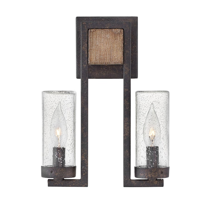 Hinkley 2 Light Sawyer Outdoor Wall Sconce, Sequoia