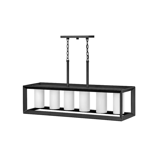 Hinkley Lighting Rhodes Outdoor 6-LT Linear Chand, Graphite/Etched - 29306BGR-LL