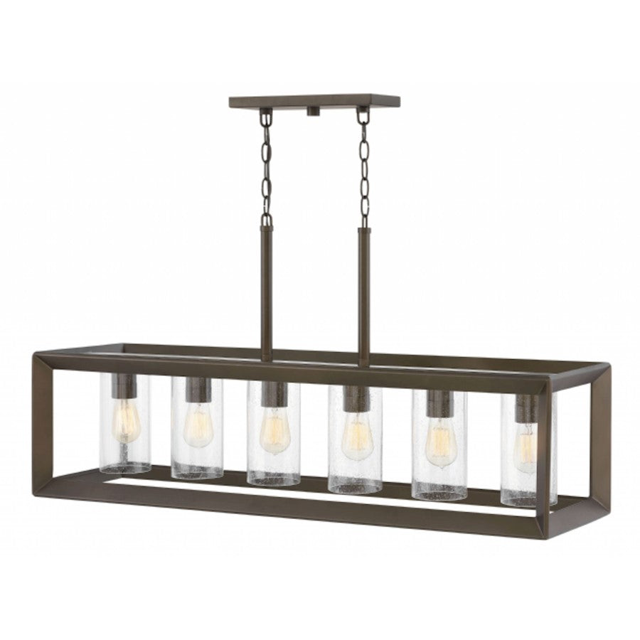 Hinkley Lighting 6 Light Outdoor Rhodes Outdoor Linear, Warm Bronze