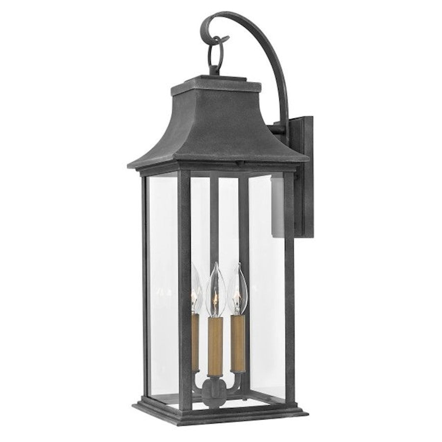 Hinkley Lighting 20" Adair 2 Light Outdoor Wall Mount, Aged Zinc