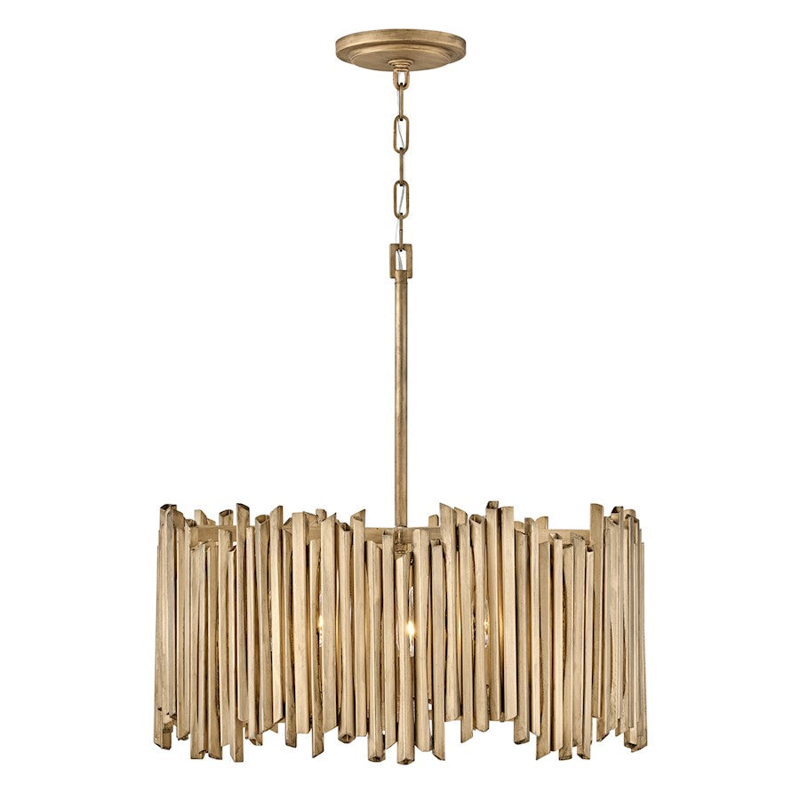 Hinkley Lighting Roca 5 Light Indoor Medium Drum Pendant, Gold - 30025BNG