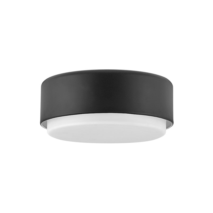 Hinkley Lighting Cedric 2 Light Medium Flush Mount, Black - 30073BK