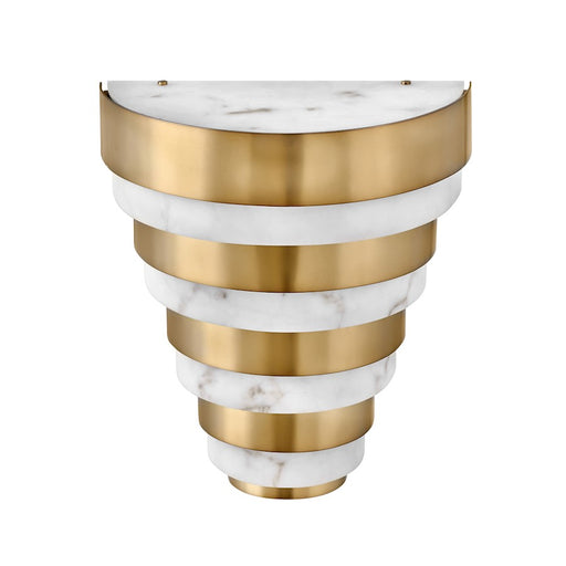 Hinkley Lighting Echelon Indoor LED Sconce, Brass/Faux Alabaster - 30180HB