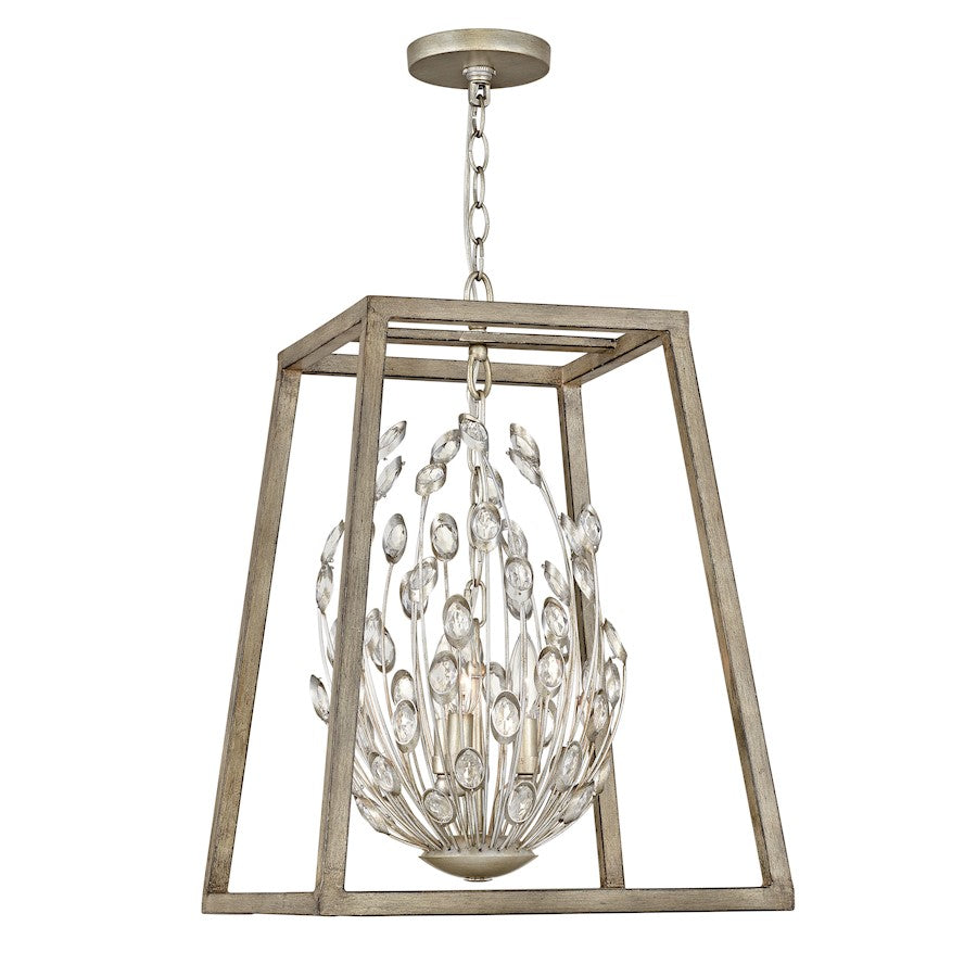 Loren Chandelier, Silver Leaf