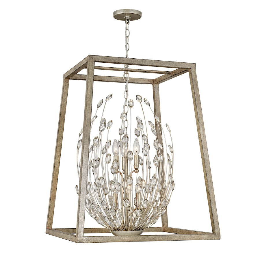 Loren Chandelier, Silver Leaf