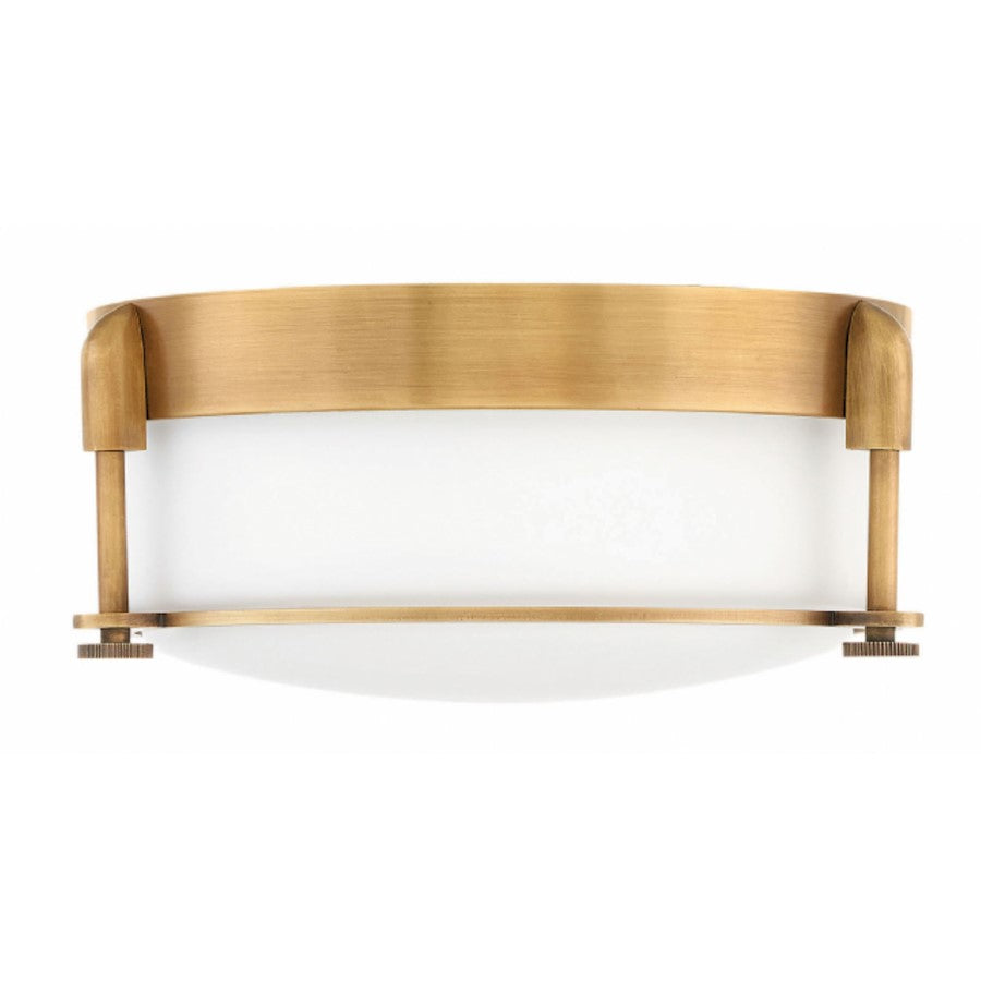 Hinkley Lighting Colbin Foyer Flush Mount, Heritage Brass