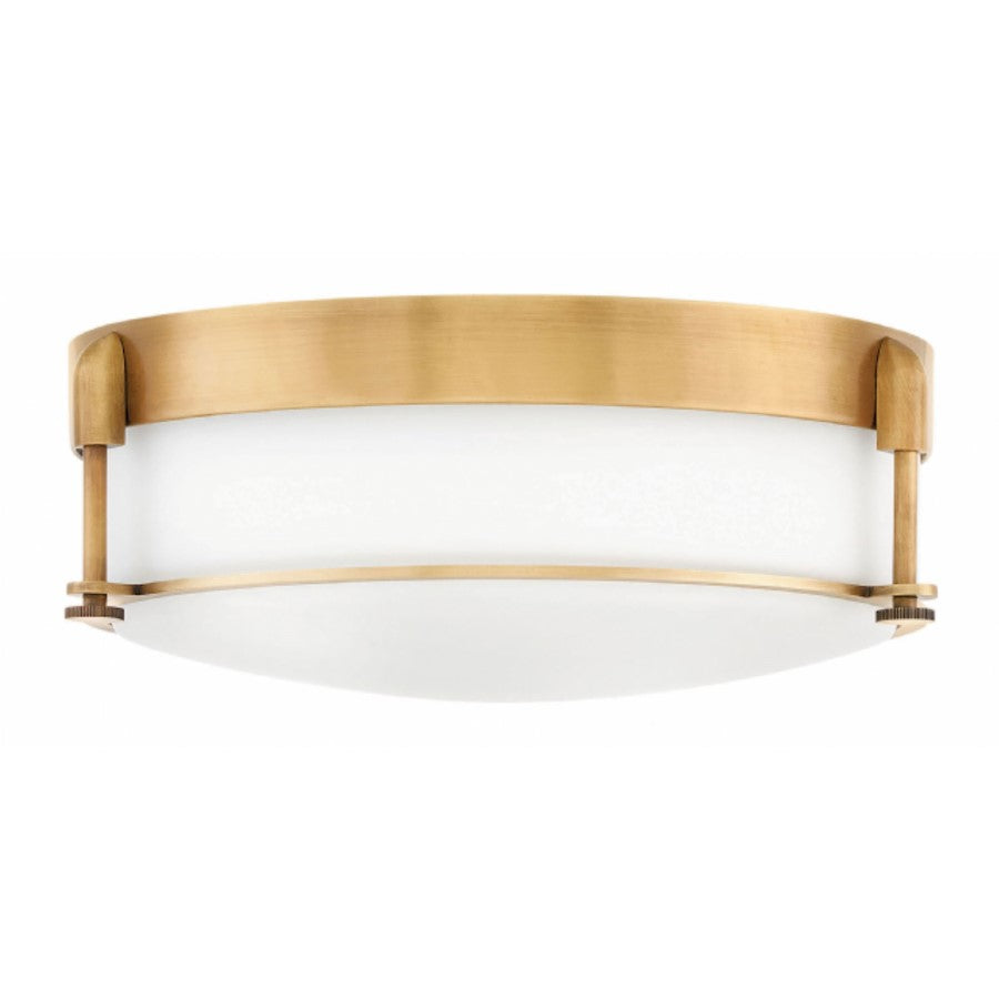 Hinkley Lighting Colbin Foyer Flush Mount, Heritage Brass