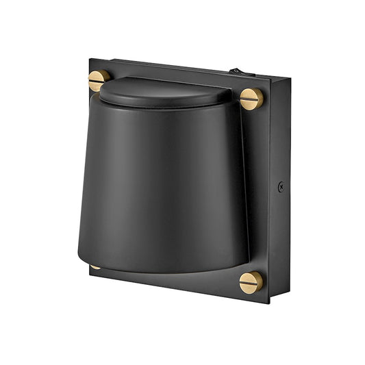 Hinkley Lighting Scout 1 Light Indoor Wall Sconce, Black/Etched - 32530BK