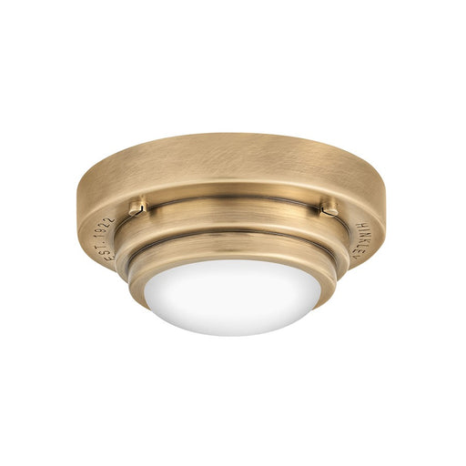 Hinkley Lighting Porte Light XS Flush Mount/Sconce, Brass/Etched Opal - 32703HB