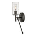 Hinkley Lighting Collier 1 Light Sconce, Black Oxide/Clear Seedy - 3380BX