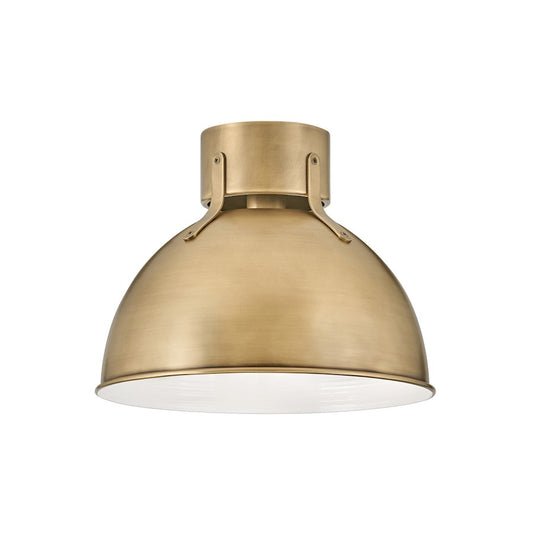 Hinkley Lighting Argo 1 Light Indoor Small Flush Mount, Heritage Brass - 3481HB