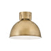 Hinkley Lighting Argo 1 Light Indoor Small Flush Mount, Heritage Brass - 3481HB