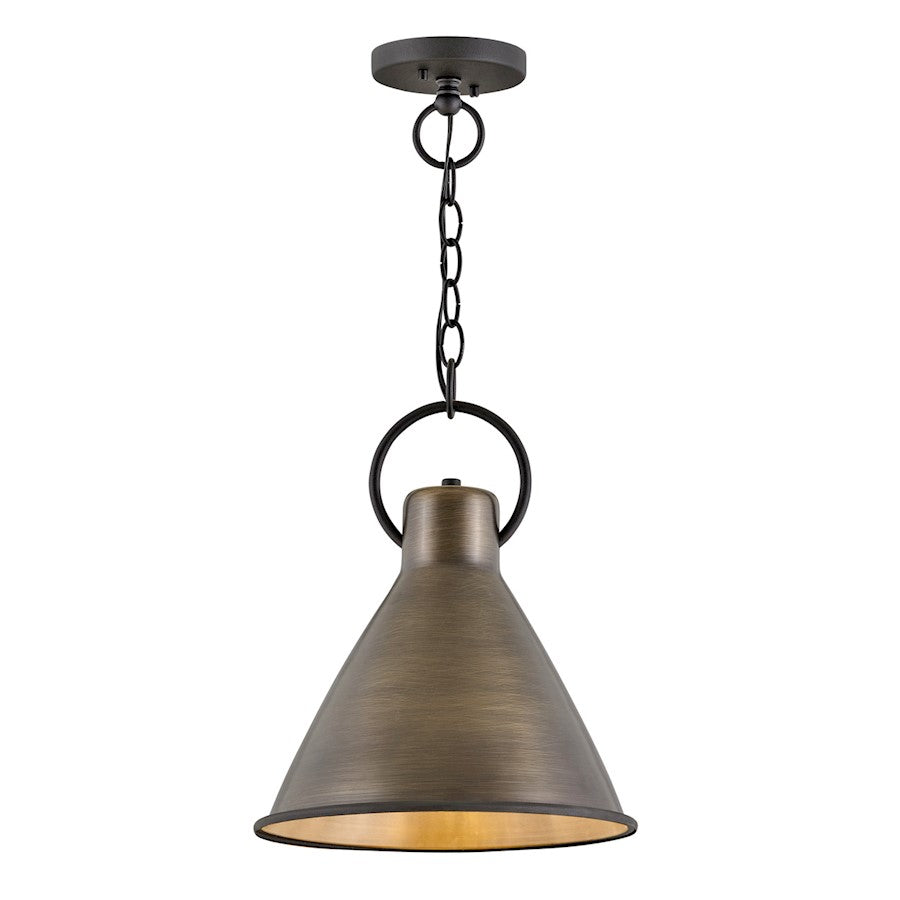 Hinkley Lighting Winnie 1 Light 15" Pendant, Dark Antique Brass - 3557DS