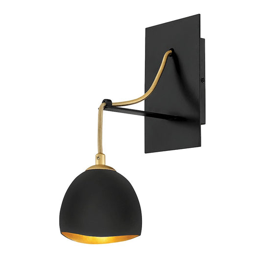 Nula 1 Light Sconce, Shell Black