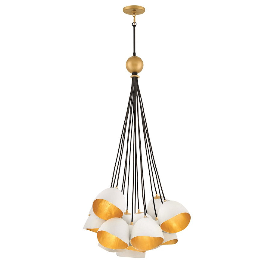 Hinkley Lighting Nula 15 Light Chandelier, Shell White - 35906SHW