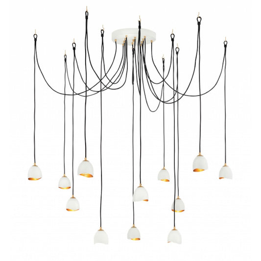 Hinkley Lighting Nula 12 Light Chandelier, Shell White - 35908SHW