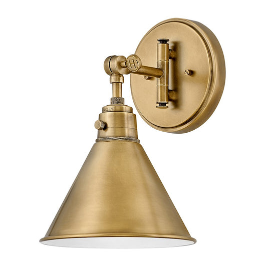 Hinkley Lighting Arti 1 Light Sconce in Heritage Brass - 3691HB