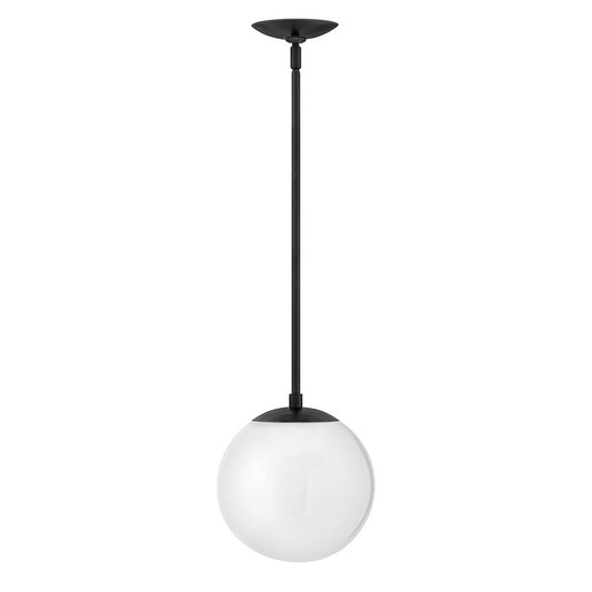 Hinkley Lighting Warby 1 Light Small Pendant, Black WH - 3747BK-WH