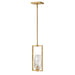 Hinkley Lighting Ana 1 Light Indoor Small Pendant, Brass/Clear Crystal - 38257HB