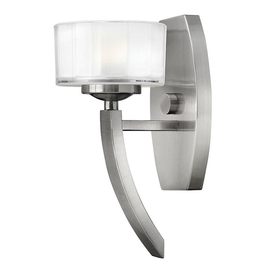 Meridian 1 Light Sconce, Brushed Nickel