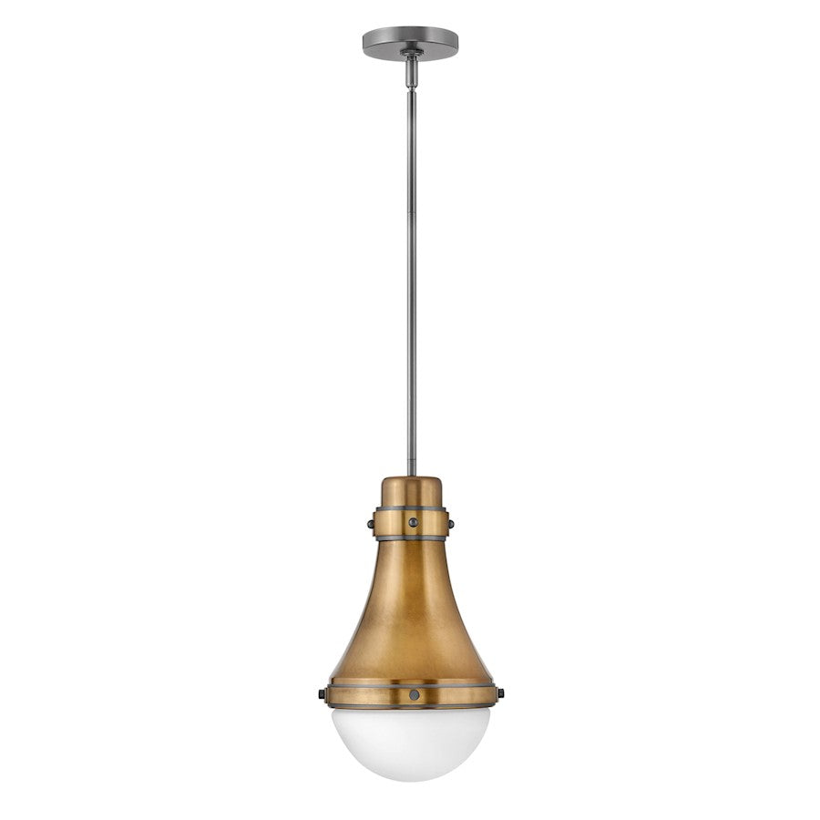 Hinkley Lighting Oliver 1 Light 15" Pendant in Heritage Brass - 39057HB