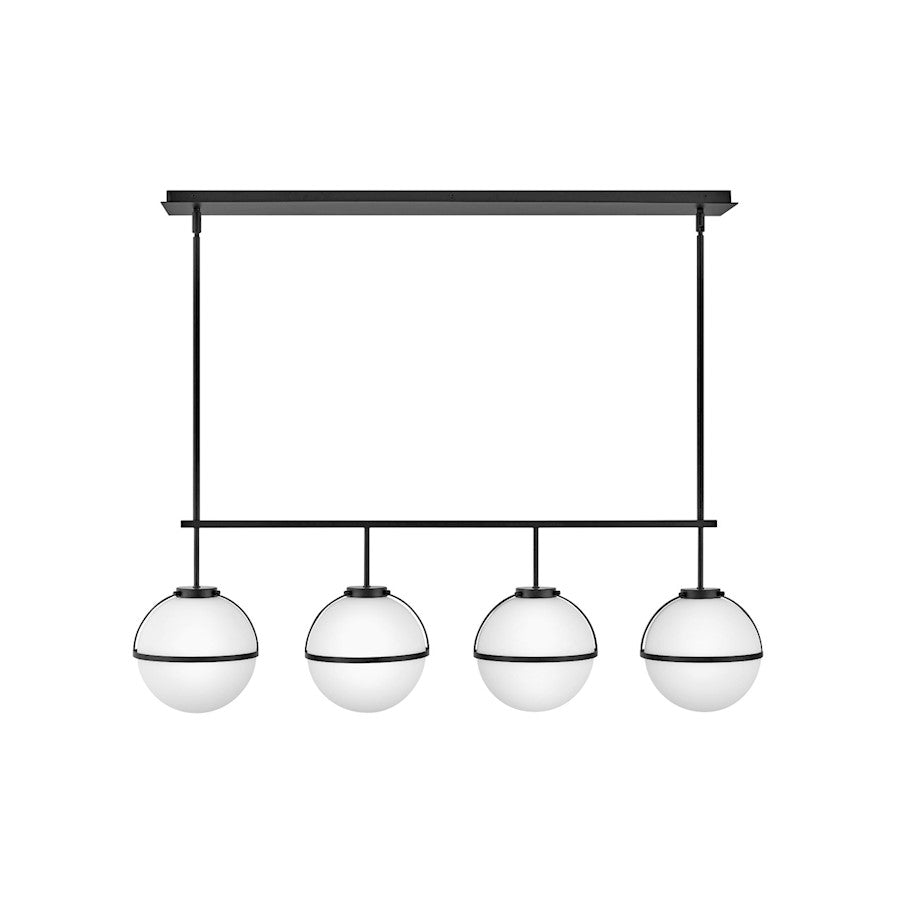 Hinkley Lighting Hollis 4 Light Linear chandelier in Black - 39675BK