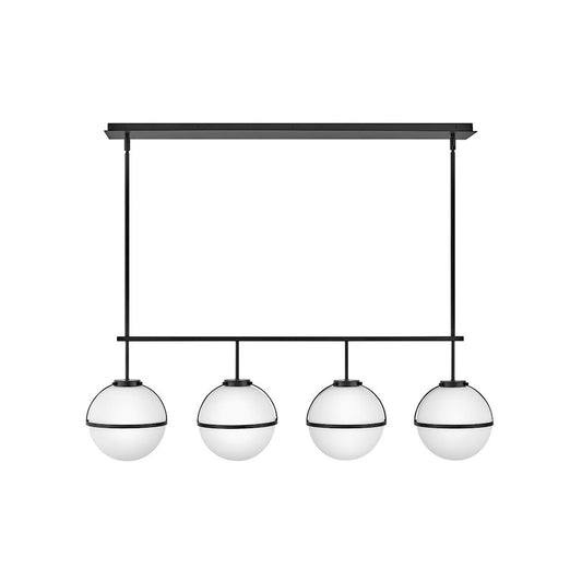 Hinkley Lighting Hollis 4 Light Linear chandelier in Black - 39675BK