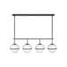 Hinkley Lighting Hollis 4 Light Linear chandelier in Black - 39675BK
