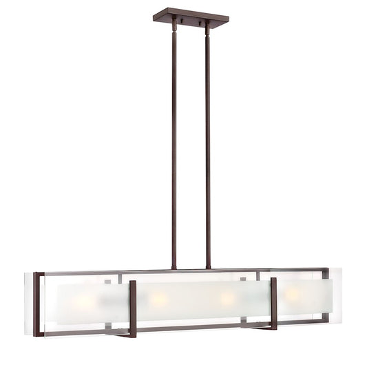 4 Light Chandelier Linear