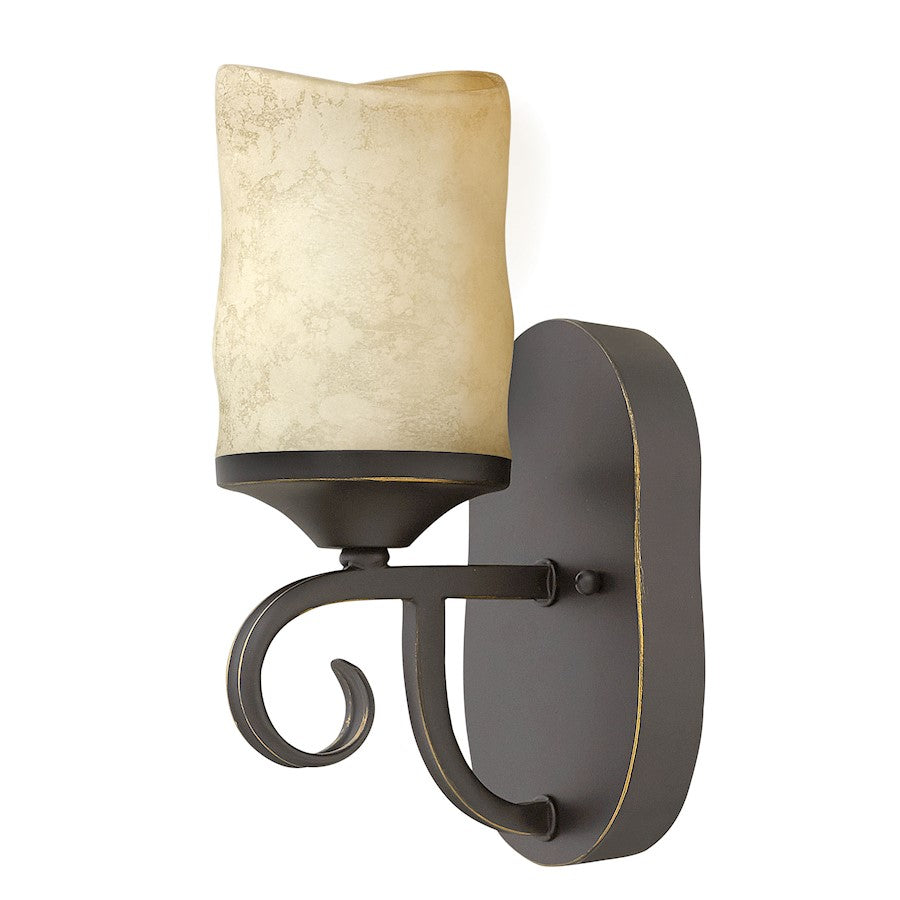 Casa 1 Light Bath Sconce, Olde Black