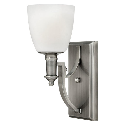 Truman 1 Light Sconce, Antique Nickel