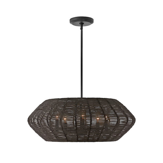 Hinkley Lighting Luca 5 Light Drum chandelier in Black - 40384BLK