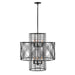 Hinkley Lighting Nikko 6 Light chandelier Multi Tier in Black - 41065BLK