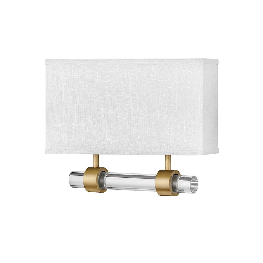 Hinkley Lighting Luster LED Light Interior Wall Mount in Heritage Brass - 41604HB