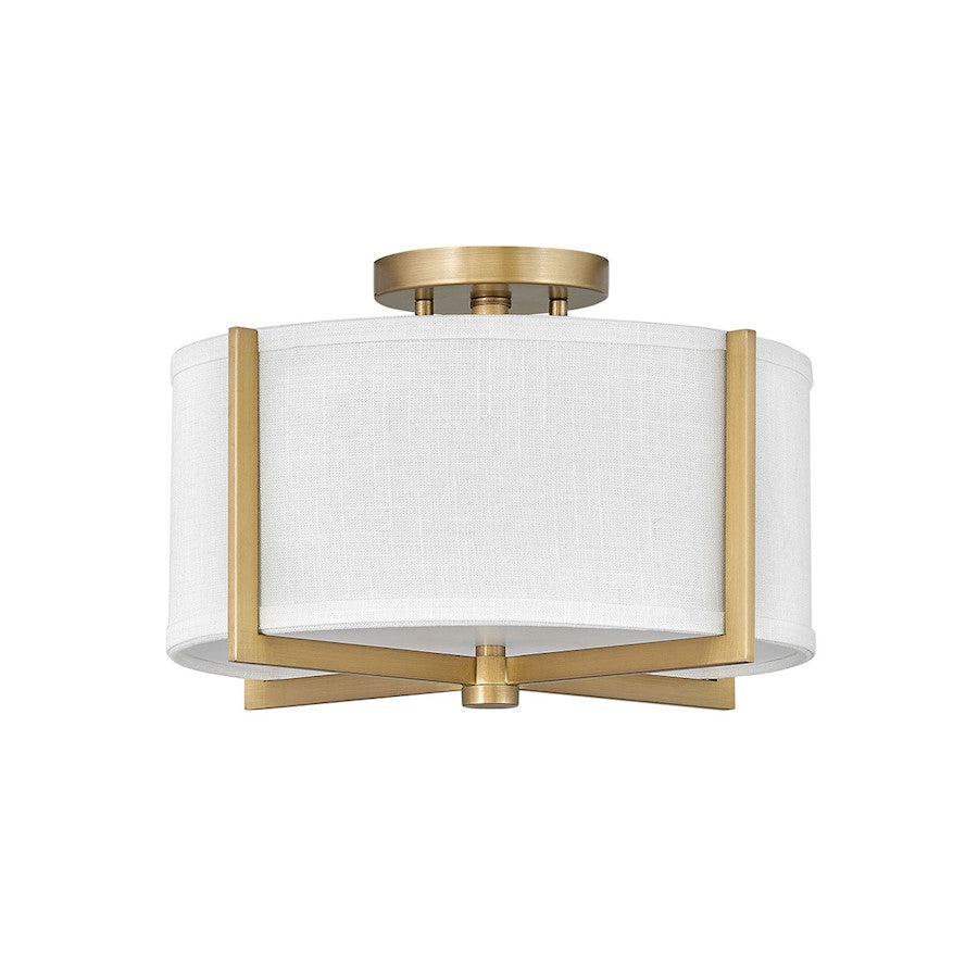 Hinkley Lighting Axis 2 Light Interior Ceiling in Heritage Brass - 41706HB