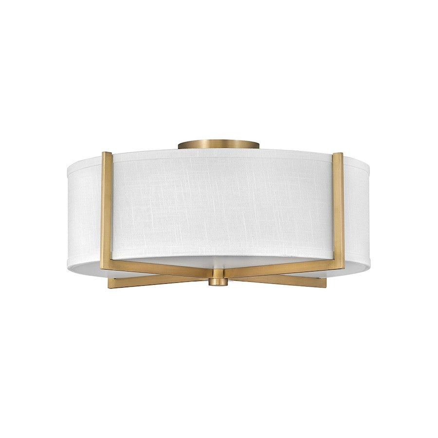 Hinkley Lighting Axis 3 Light Interior Ceiling in Heritage Brass - 41708HB