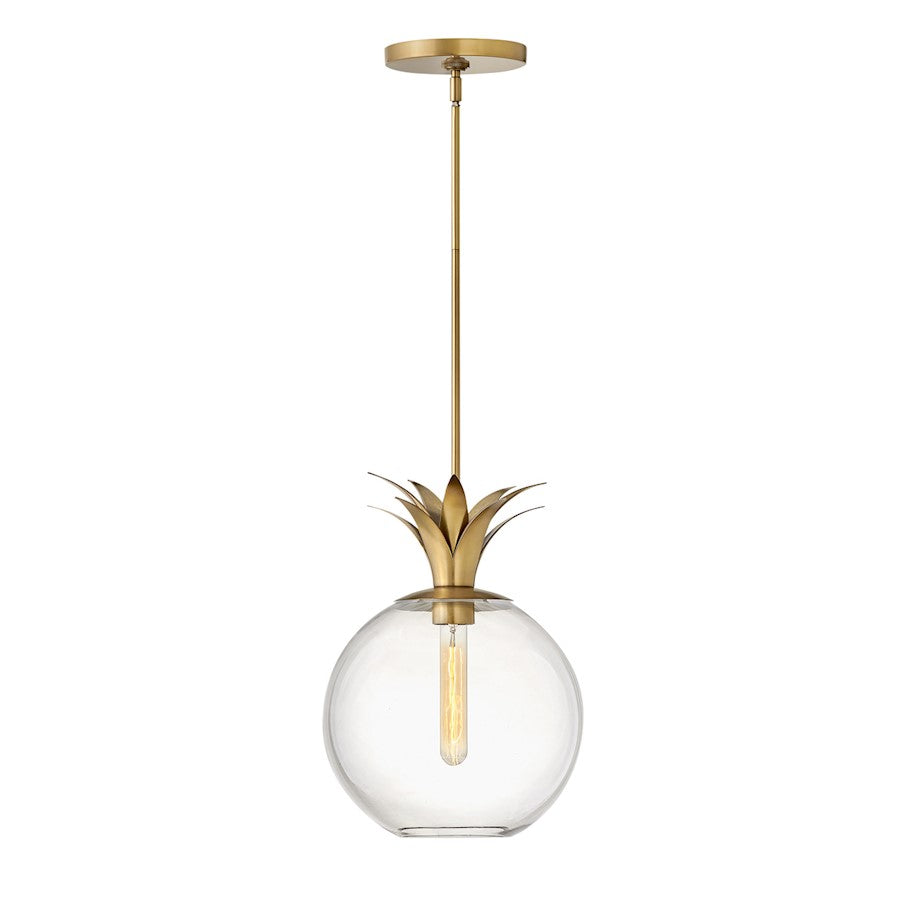 Hinkley Lighting Palma 1 Light Small Pendant, Heritage Brass - 41927HB