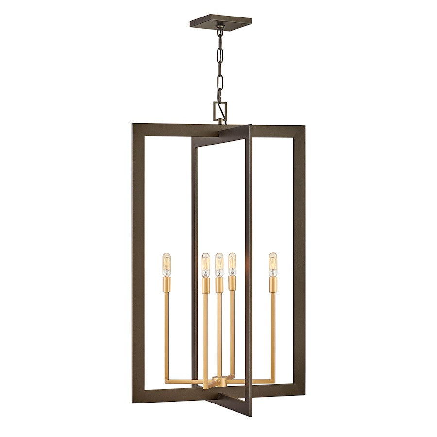 4 Light Anders Chandelier, Metallic Matte Bronze