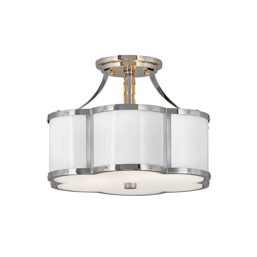 Hinkley Lighting Chance 2 Light Interior Ceiling in Polished Nickel - 4443PN