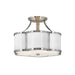 Hinkley Lighting Chance 2 Light Interior Ceiling in Polished Nickel - 4443PN