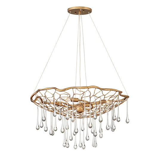 Laguna Chandelier, Burnished Gold