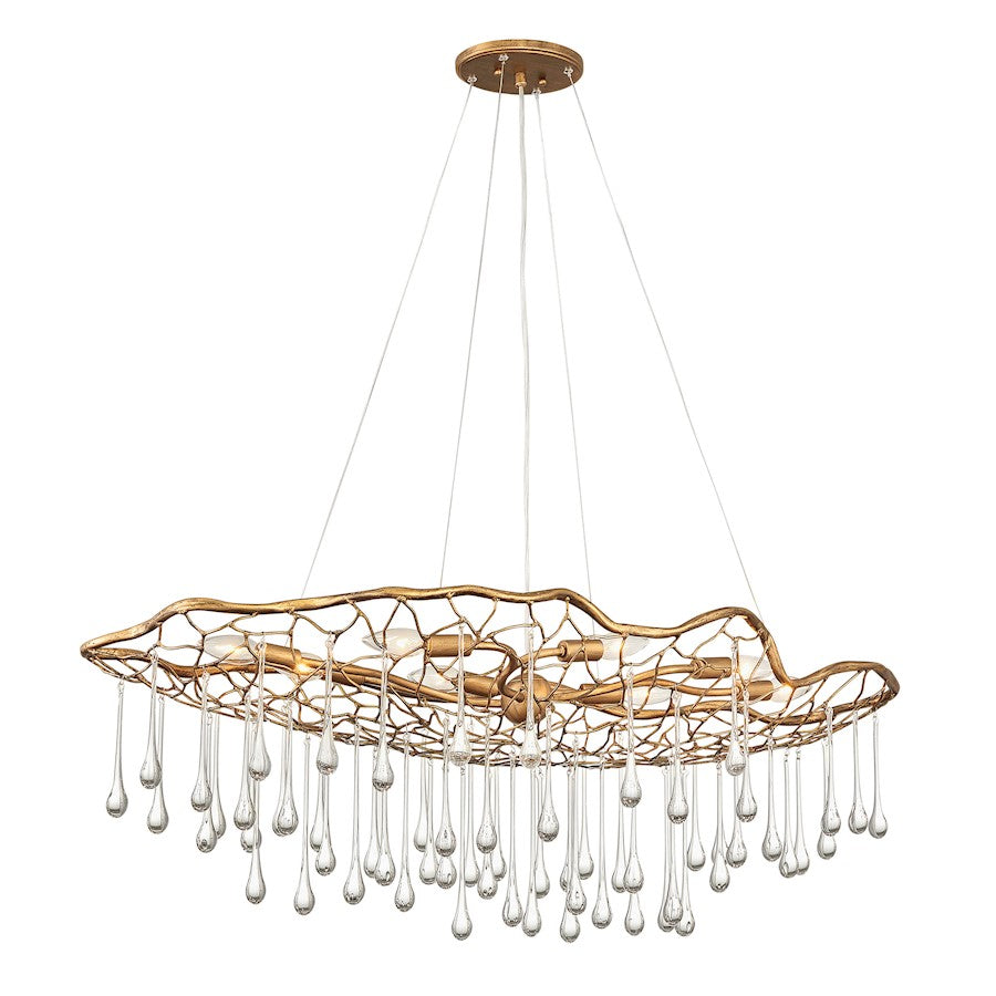 Laguna Chandelier, Burnished Gold