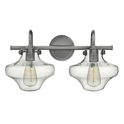 Bathroom Vanity Light with Clear Glass