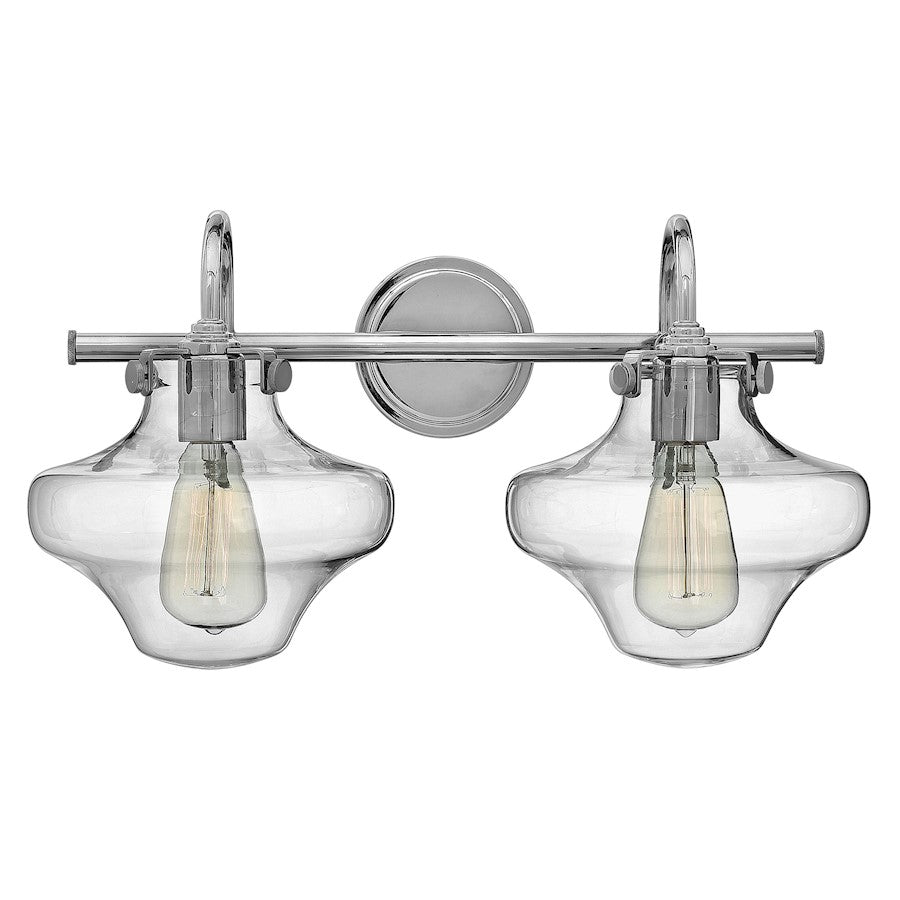 Bathroom Vanity Light with Clear Glass